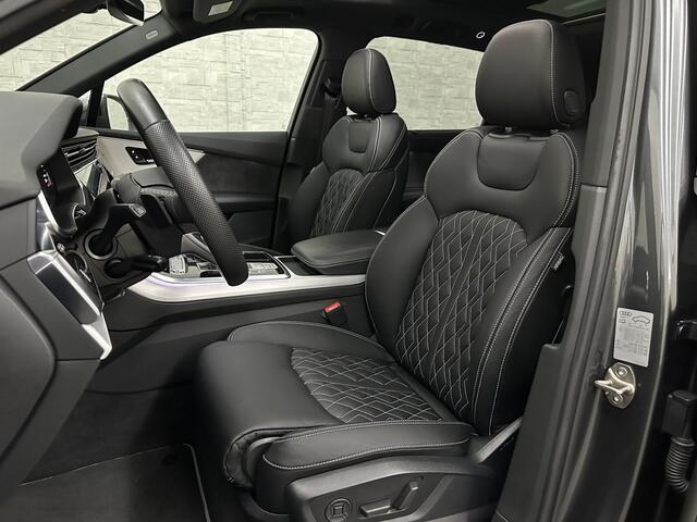 Audi Q7 55 TFSI e 381PK S-Line | 360 Camera | RS-Leder | Laser-LED | BTW | ACC | Head-Up | Panorama | Keyless-Entry | Luchtvering | Memory | Lane & Side assist | Sportstoelen | Black optic | Bovag Garantie.