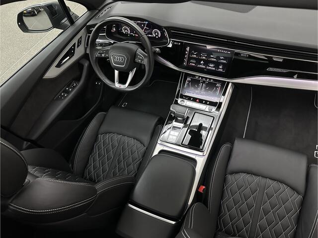 Audi Q7 55 TFSI e 381PK S-Line | 360 Camera | RS-Leder | Laser-LED | BTW | ACC | Head-Up | Panorama | Keyless-Entry | Luchtvering | Memory | Lane & Side assist | Sportstoelen | Black optic | Bovag Garantie.