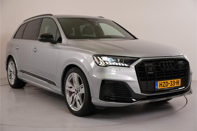 Audi Q7 60 TFSI e quattro S Line Sport/Plus | Parkeer/City/Tour pakket | Laserlicht | 360° Camera | Trekhaak | HUD |