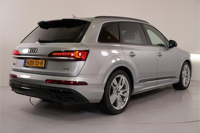 Audi Q7 60 TFSI e quattro S Line Sport/Plus | Parkeer/City/Tour pakket | Laserlicht | 360° Camera | Trekhaak | HUD |