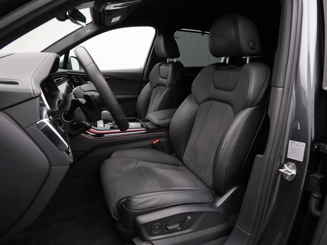 Audi Q7 55 TFSI e 381 pk tiptronic quattro S-Line | Trekhaak | Nachtzicht | Laser LED | Geheugenstoelen | 360 camera | Head-up display | Bang & Olufsen | Lederpakket