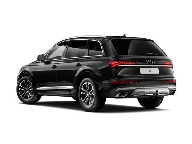 Audi Q7 Pro Line Advanced 55 TFSI e 394 PK | Bang & Olufsen 3D-sound | Stoelverkoeling | Trekhaak | Stuurwielverwarming | Panoramadak | Sfeerverlichting | Led-Verlichting | Luchtvering | Memory Seats | Leder |