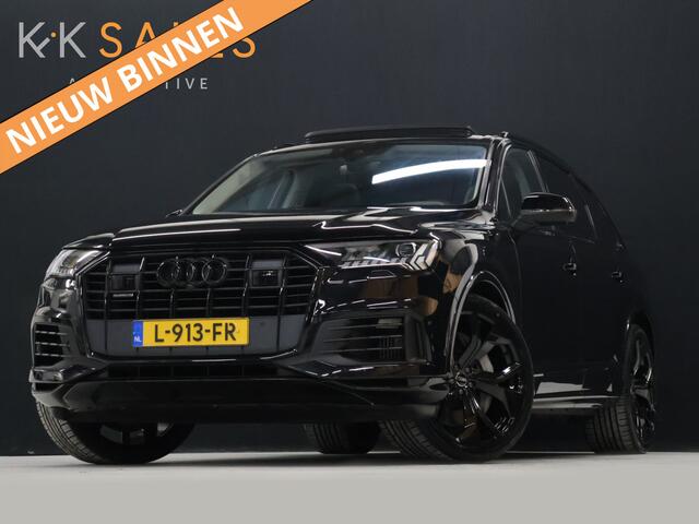 Audi Q7 55 TFSI e quattro Sport S [SCHUIFKANTELDAK, ADAPTIVE CRUISE, 360 CAMERA, TREKHAAK INKLAPBAAR, MEMORY SEATS, LUCHTVERING, STOELMASSAGE, APPLE CARPLAY, ANDROID, STUURVERWARMING, STOELVENTILATIE, STOELVERWARMING, VOL LED
