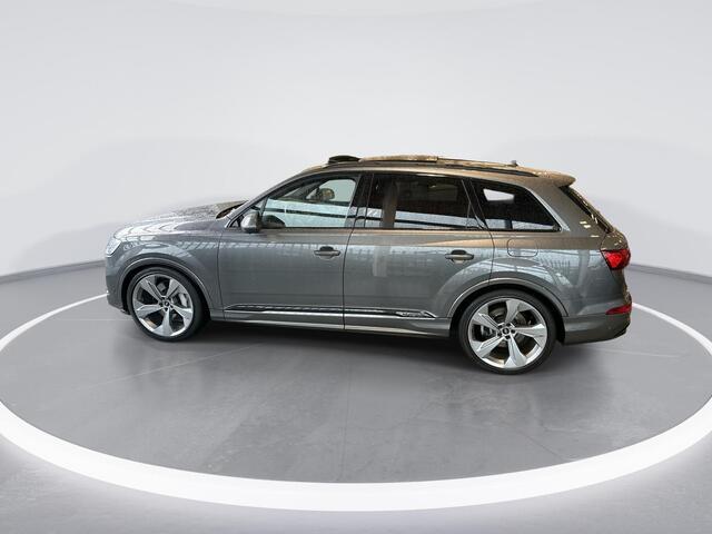 Audi Q7 55 TFSIe 380pk Tiptronic Quattro S Line · Panoramdak · Trekhaak · Leder · 360 Camera · Luchtvering · Elek. Achterklep · Massage · Stoelkoeling · 22'' Inch ·