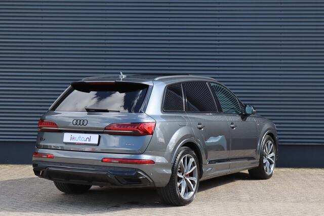 Audi Q7 60 TFSI e quattro 456pk S-Line Competition Pano/B&O Advanced/Alcantara hemel/360/Keyless/Servo/Valcona Leder/Sfeer/Nachtzicht