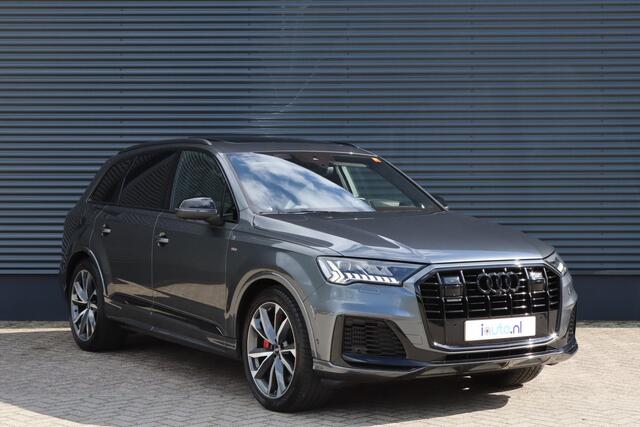 Audi Q7 60 TFSI e quattro 456pk S-Line Competition Pano/B&O Advanced/Alcantara hemel/360/Keyless/Servo/Valcona Leder/Sfeer/Nachtzicht