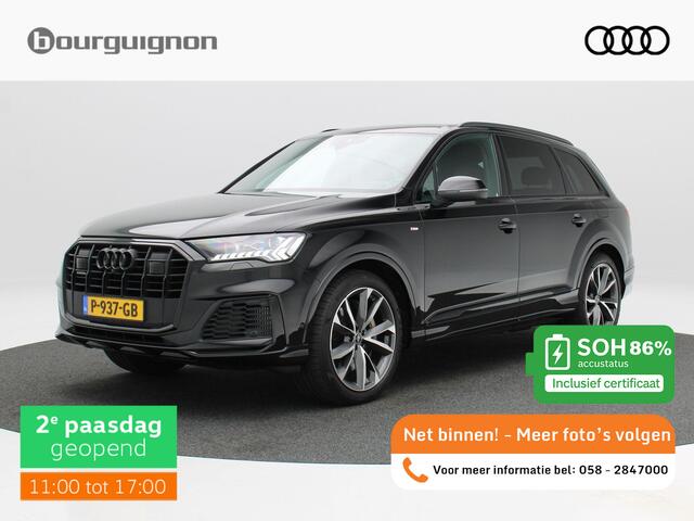 Audi Q7 55 TFSi e 381 Pk quattro S-Line | Soft Close | Camera | Stoelverwarming | Trekhaak | Geheugenfunctie | CarPlay | Full LED | 20 Inch | 21.357 Km !!