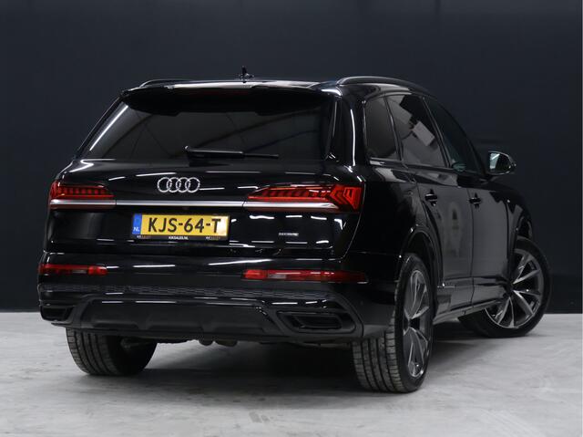 Audi Q7 60 TFSI e quattro Competition S Line [LUCHTVERING, TREKHAAK UITKLAPBAAR, SFEERVERLICHTING, ELEKTRISCH VERSTELBARE STOELEN, APPLE CARPLAY, ANDROID, STOELVERWARMING, CAMERA, PDC V+A, VOL LEDER, CRUISE, CLIMATE, NIEUWSTAAT]