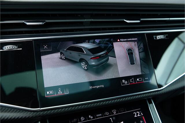 Audi Q8 60 TFSI e quattro S-Line Competition Panodak ACC Trekhaak Achteras Bestr. Head Up 360 Oled Massage Softcl. B&O Stoelvent.