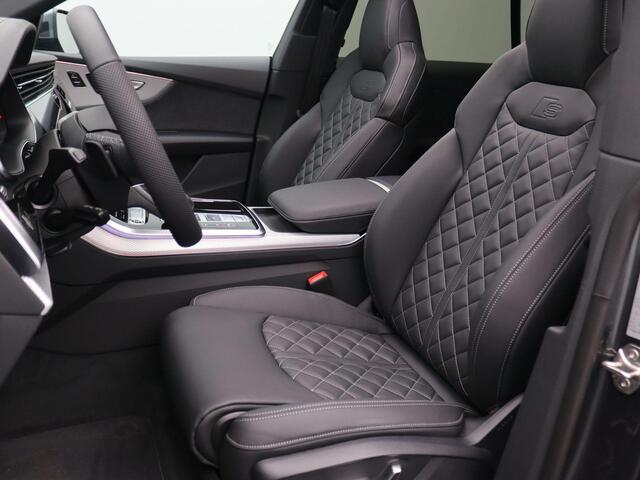 Audi Q8 50 TDI quattro S-Edtion 286PK Tiptronic Laser led matrix, trekhaak, head-up display, schuif-kanteldak, stuur-stoelverwarming, lederen bekleding, 360gr. camera, adaptive air suspension, 23" lichtmetaal, S-line