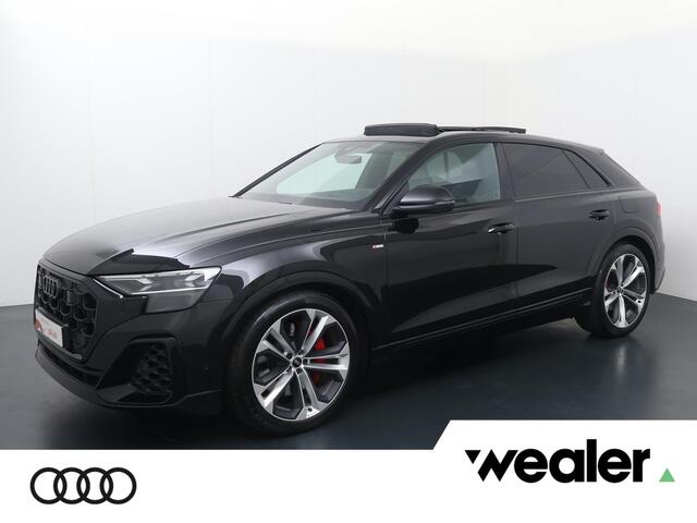 Audi Q8 60 TFSI e quattro Pro Line S Competition | 490 PK | SoH 100% | Panoramadak | Vierwielbesturing | Head-Up display | Trekhaak | 22" velgen | HD Matrix LED koplampen |