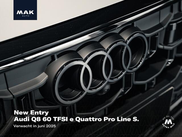Audi Q8 60 TFSI e Quattro Pro Line S Competition, Audi Exclusive, pano, B&O adv., 4W-best, OLED, S sportstoelen, nachtz., massage, HUD, tr.haak, keyless, 23", NP181k