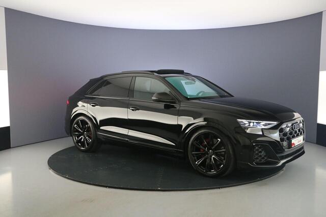 Audi Q8 4.0 TFSI SQ8 quattro | S Line | B&O 3D | Uitgebreid Leer | Head Up |Stoelverwarming - Ventilatie | Adapt. Onderstel | Adapt. Cruise | Pano. Dak | Nachtzicht | Trekhaak | Memory | Softclose | Alcantara |