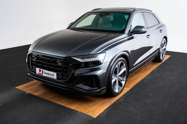 Audi Q8 55 TFSI quattro Pro Line Plus S line - S line exterieur pakket - Trekhaak - Panoramadak - Bang & Olufsen - Assistentiepakket Tour/City - Parkeerhulp vóór/achter - S sportstoelen - Stoelventilatie - Achterbank plus -