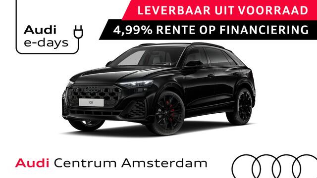 Audi Q8 55 TFSI e quattro Pro Line S 394pk | Rood stiksel / Gordels | Panoramadak | B&O | Vierwielbesturing | Ass.Plus.Remote | Sportstoel Plus | 23'' inch Zwart | Head-up Display |