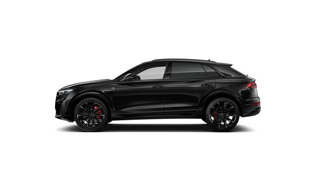 Audi Q8 55 TFSI e quattro Pro Line S 394pk | Rood stiksel / Gordels | Panoramadak | B&O | Vierwielbesturing | Ass.Plus.Remote | Sportstoel Plus | 23'' inch Zwart | Head-up Display |