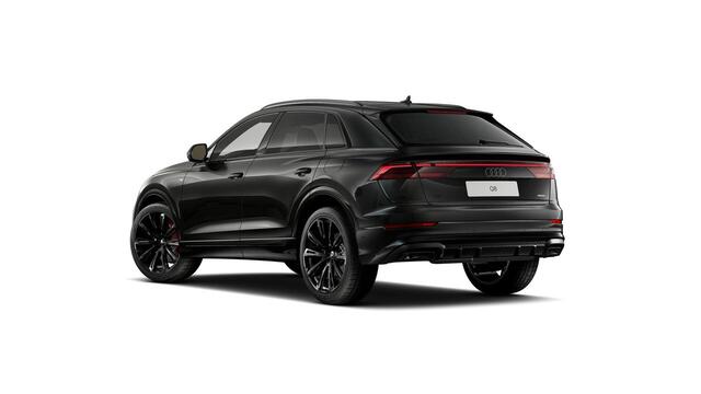 Audi Q8 55 TFSI e quattro Pro Line S 394pk | Rood stiksel / Gordels | Panoramadak | B&O | Vierwielbesturing | Ass.Plus.Remote | Sportstoel Plus | 23'' inch Zwart | Head-up Display |