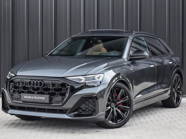 Audi Q8 60 TFSI e QUATTRO PRO LINE S COMPETITION | PANORAMADAK | EXCLUSIVE INTERIEUR | BANG&OLUFSEN | HEAD-UP | TREKHAAK | SOFT-CLOSE | MASSAGE SEATS | AMBIANCE INTERIEUR | 4-ZONE CLIMATE | ALCANTARA STUUR | ADAPTIVE CRUISE |