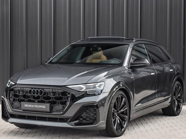 Audi Q8 60 TFSI e QUATTRO PRO LINE S COMPETITION | PANORAMADAK | EXCLUSIVE INTERIEUR | BANG&OLUFSEN | HEAD-UP | TREKHAAK | SOFT-CLOSE | MASSAGE SEATS | AMBIANCE INTERIEUR | 4-ZONE CLIMATE | ALCANTARA STUUR | ADAPTIVE CRUISE |