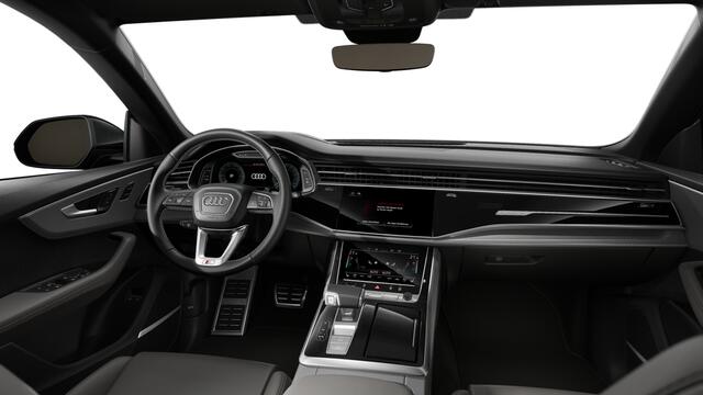 Audi Q8 55 TFSI e 394 Tiptronic Pro Line S Automaat | Vierwielbesturing | Privacy glas (donker getint) | Glazen panoramadak | Optiekpakket zwart plus | Bang & Olufsen Premium 3D | Sportstoelen plus voorin