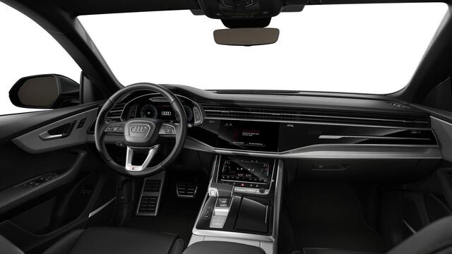 Audi Q8 55 TFSI e quattro Pro Line S 394pk | Panoramadak | B&O | Vierwielbesturing | Ass.Plus.Remote | Sportstoel Plus | 23'' inch Zwart | Trekhaak |