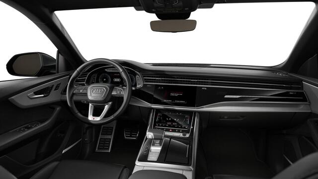 Audi Q8 55 TFSI e quattro Pro Line S 394pk | Panoramadak | B&O | Vierwielbesturing | Ass.Plus.Remote | Sportstoel Plus | 23'' inch Zwart | Trekhaak |