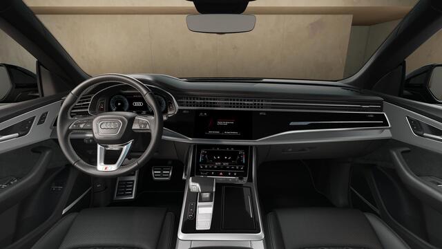 Audi Q8 60 TFSI e quattro Pro Line S Competition | Trekhaak | Pano | B&O 3D | stoelventilatie | 360 Camera | Memory | Headup | Sportstoelen plus |