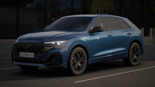Audi Q8 60 TFSI e quattro Pro Line S Competition | Trekhaak | Pano | B&O 3D | stoelventilatie | 360 Camera | Memory | Headup | Sportstoelen plus |