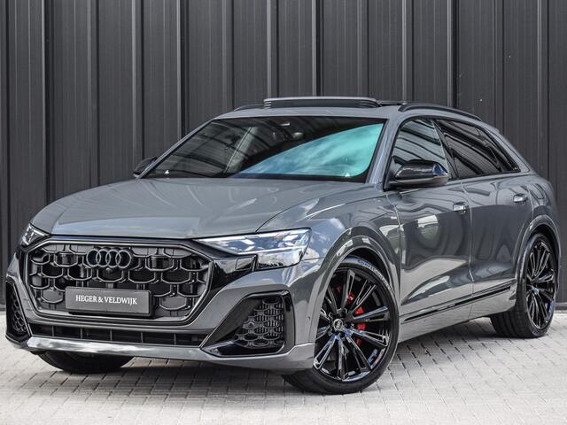 Audi Q8 60 TFSI e QUATTRO PRO LINE S COMPETITION | PANORAMADAK | BANG & OLUFSEN ADVANCED | S-SEATS | CARBON INLEG | HEAD-UP | 360 CAMERA | MEMORY SEATS | ADAPTIVE CRUISE | AMBIANCE INTERIEUR | SOFT-CLOSE | LEDEREN INTERIEUR DELEN | TREKHAAK