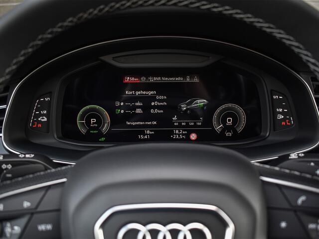 Audi Q8 60 TFSI e QUATTRO PRO LINE S COMPETITION | PANORAMADAK | BANG & OLUFSEN ADVANCED | S-SEATS | CARBON INLEG | HEAD-UP | 360 CAMERA | MEMORY SEATS | ADAPTIVE CRUISE | AMBIANCE INTERIEUR | SOFT-CLOSE | LEDEREN INTERIEUR DELEN | TREKHAAK