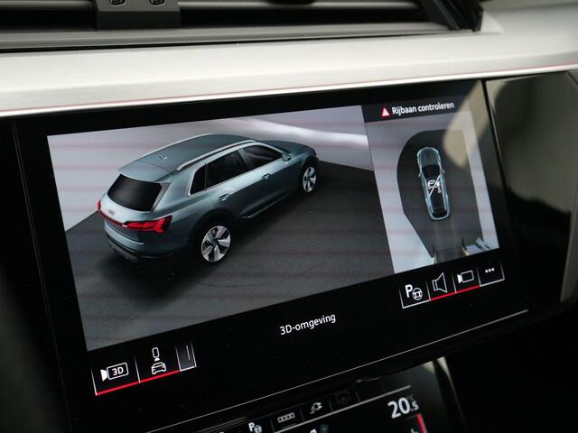 Audi Q8 e-tron 55 408 pk S-tronic quattro S Edition 115 kWh | Rondomzicht camera | Panoramadak | Trekhaak | Lederen Sportstoelen | Matrix LED koplampen | Adaptive Cruise | Optiekpakket zwart | 21 inch
