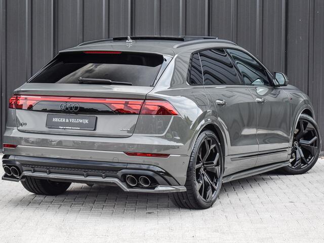 Audi Q8 60 TFSI e quattro Pro Line S COMPETITION | RSQ8 WHEELS | S-SEATS | B&O ADVANCED | PANORAMADAK | 4-WHEEL STEERING | TREKHAAK | ASSISTENT TOUR PACK | AERO COLOR PACK | HEAD-UP | AMBIANCE INTERIEUR | CHRONOS EXCLUSIVE | STOEL MASSAGE + VENTILATIE