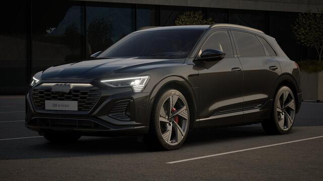 Audi Q8 e-tron 55 quattro S Edition 115 kWh | Luchtvering | Trekhaak | Pano | B&O | Headup | ACC | 360 Camera | Matrix |