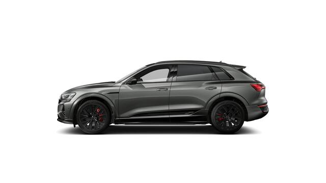 Audi Q8 e-tron 50 quattro 340 1AT Advanced edition Automaat | Glazen panoramadak | Velgen 5-arm-aero 9,5Jx21 | Optiekpakket zwart plus | Privacy glas (donker getint) | Sportstoelen voorin