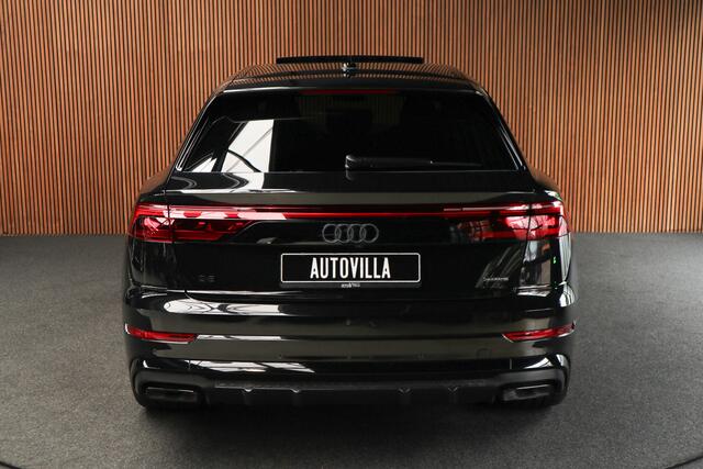Audi Q8 60 TFSI e quattro Pro Line S Competition 360 ° HUD B&O Panodak ACC Leer 23'' LM velgen Memory seats Carbon Climate voor en achter PDC Elektr. uitklapbare trekhaak Stoelverwarming voor & achter Niveauregeling (NIEUW!) Fabrieksgarant
