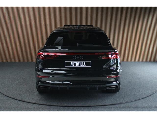Audi Q8 60 TFSI e quattro Pro Line S Competition HUD Panodak 360° B&O ACC Leer LM velgen Memory seats Climate voor en achter PDC Elektr. uitklapbare trekhaak Stoelverwarming voor & achter Niveauregeling NIEUW! Fabrieksgarantie!