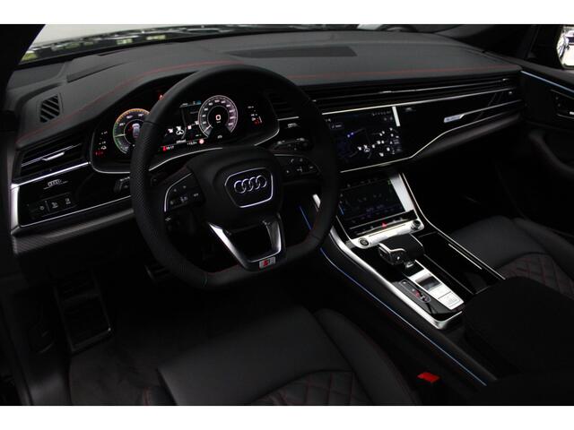 Audi Q8 60 TFSI e quattro Pro Line S Competition HUD Panodak 360° B&O ACC Leer LM velgen Memory seats Climate voor en achter PDC Elektr. uitklapbare trekhaak Stoelverwarming voor & achter Niveauregeling NIEUW! Fabrieksgarantie!