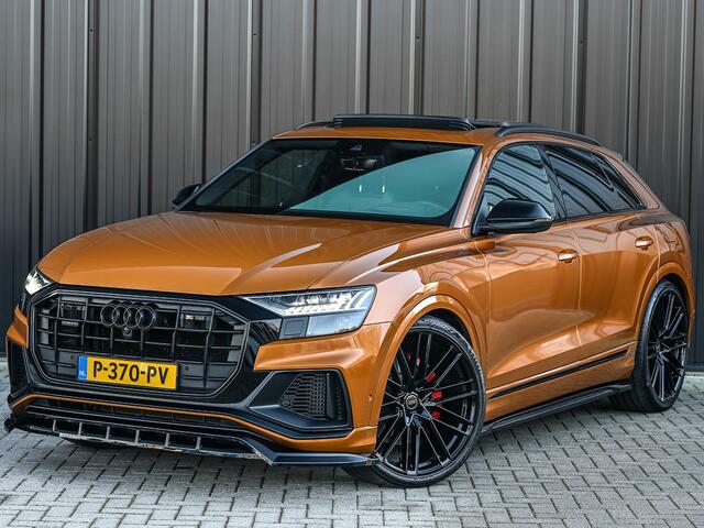 Audi Q8 60 TFSI e Quattro Competition · Keyless · B&O Sound · Soft Close · 360 Camera · Stuurverwarming · Panoramadak · Head-up · Alcantara · Memory Seats · Adaptive Cruise · Achterbank verwarmd · Trekhaak