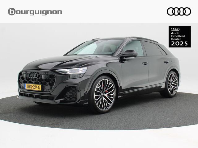 Audi Q8 60 TFSi e 490 Pk quattro S-Line Competition | Adaptive Cruise | Stoelverwarming | Panoramadak | 360 Camera | Navigatie | Trekhaak | 23 Inch | 10.002 Km!!