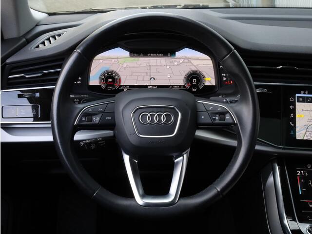 Audi Q8 55 eTFSI Quattro 340PK | Panodak | Vol Leer | Keyless | Camera | Memory 2X | Elektrische kofferklep | Stoel&Stuur&Achterbankverwarmd | Trekhaak |