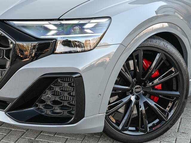 Audi Q8 60 TFSI e quattro Pro Line S 490pk Competition | Nardo Grey Exclusive | B&O Sound | Panoramadak | Soft-Close | Ambiance Interieur | S-Seats | 360 Camera | Adaptive Cruise | Trekhaak