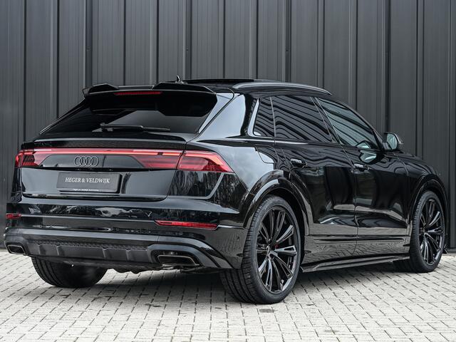 Audi Q8 55 TFSI e quattro Pro Line S | Memory seats | 360 Camera | Keyless | Soft close | Adaptive cruise | Panoramadak | B&O sound | Achterbank verwarmd | Ambiance interieur | El. trekhaak