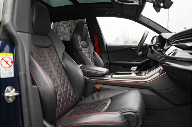 Audi Q8 55 TFSIe 465 pk ABT Aero Pro Line S | ABT Power S 465pk | Panoramadak | Carbon exterieur pakket | Uitgebreid leder pakket | Rode stiksels | B&O premium | panorama dak | Matrix LED | massage | S-Sportstoelen