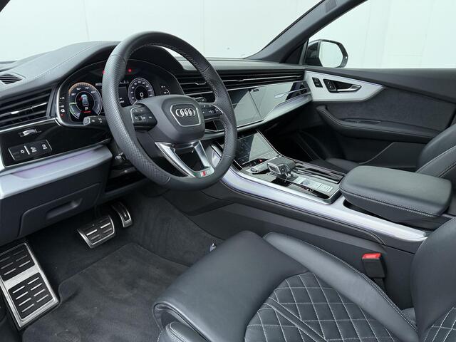 Audi Q8 Pro Line S 55 TFSI e quattro tiptronic | SoH 97% | Bang & Olufsen premium | Interieurpakket Leder | Velgen multispaaks 23 Inch | Glazen panoramadak | Trekhaak en aanhangerassistent |