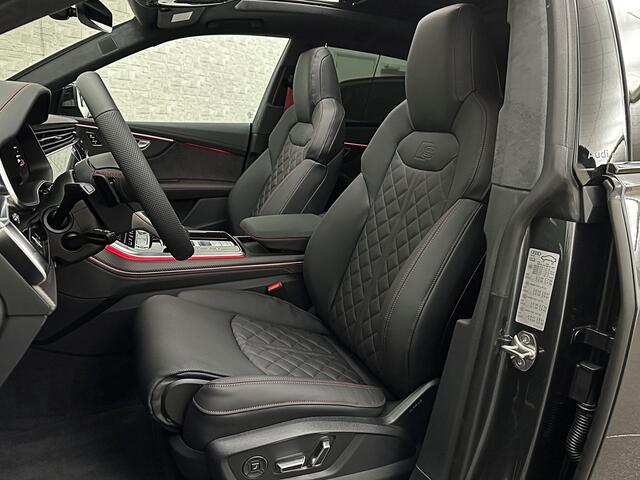 Audi Q8 60e 490pk Competition RS-Stoelen | 4WS Achteras Besturing | OLED | Laser | SQ8 Uitgevoerd | Massage | Ventilatie | Valcona Leder+ Pakket | B&O Sound | 23'' | Alcantara hemel | Head-Up | Soft-Close | Panodak | 2x Memory | Trekhaak | Keyless-Entry | Luchtve
