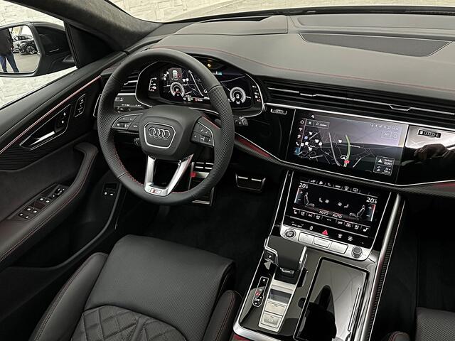 Audi Q8 60e 490pk Full Options! RS Massage Seats | 4WS | OLED | Laser | Ventilatie | Valcona Leder+ Pakket | B&O Sound | 23'' | Alcantara hemel | Head-Up | Soft-Close | Panodak | 2x Memory | Trekhaak | Keyless-Entry | Luchtvering | | Nieuw | Fabrieksgarantie.
