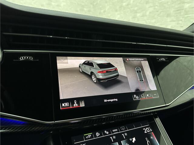 Audi Q8 60e 462PK Competition | #RS-Stoelen | Carbon | Panorama | ACC | 360 Camera | B&O Sound | Trekhaak | Matrix-LED | Sfeerverlichting | Memory | Stuurverwarming | Stoelverwarming V+A | Zonwering | ISO-Glas | Leder Dashboard | 3-Zone Clima | Carplay |