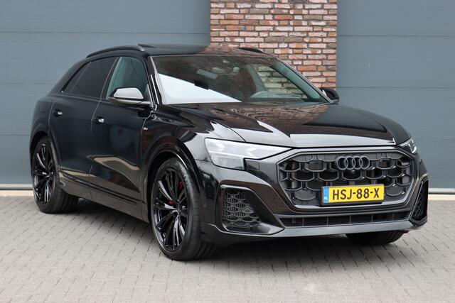 Audi Q8 55 TFSI e Quattro Pro Line S | Luchtvering | Achterasbesturing | ACC | Bang&Olufsen | Trekhaak | Matrix-LED | Soft-Close | Verwarmd Stuurwiel | Panoramadak | Keyless Entry |