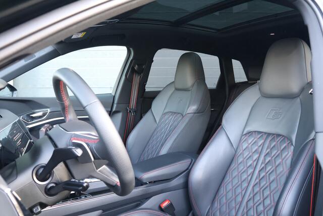 Audi Q8 e-tron 55 quattro S Edition 115 kWh SOH 100% Pano/LED Matrix/Luchtvering/360/B&O/Headup/Rode stiksels/ACC