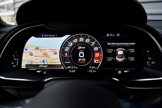 Audi R8 5.2 V10 FSI Quattro Plus 610pk | Keramisch | Laser Light | B&O | Carbon Exterieur + Motorruimte | Sportuitlaat | CarPlay |